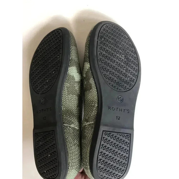Rothy's The Kids Loafers In Olive Camo - Picture 6 of 6